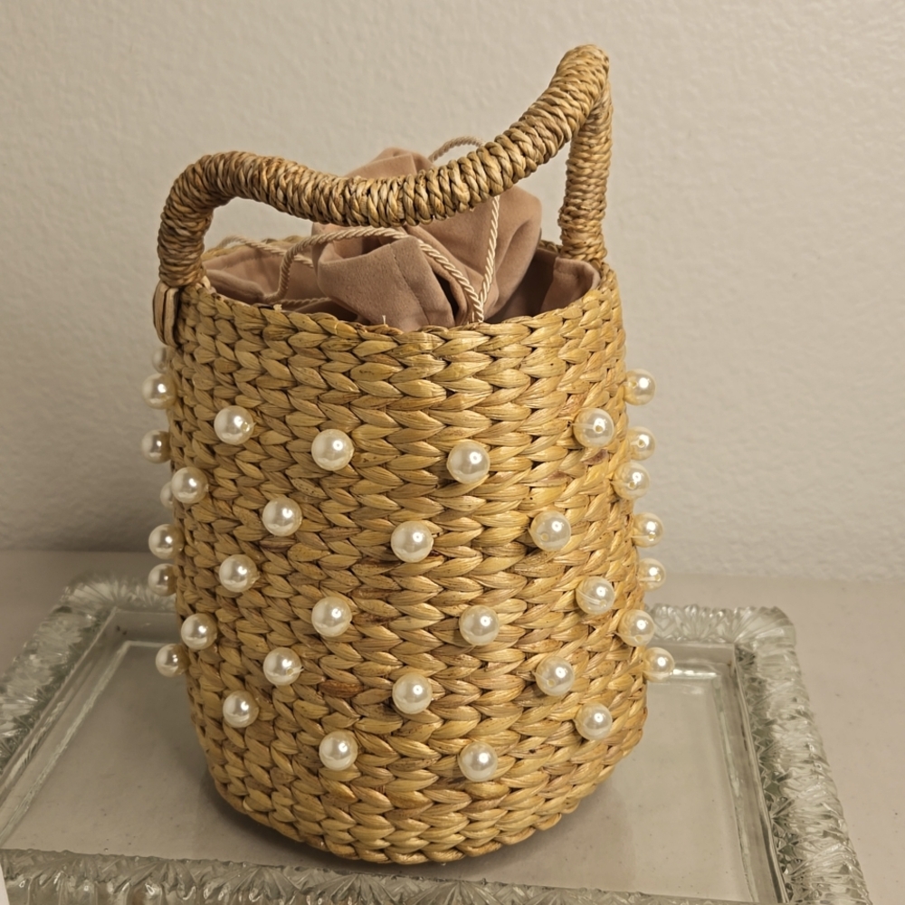 Coco boho woven bucket bag
